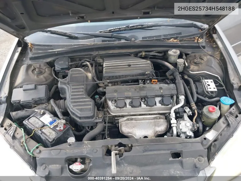 2HGES25734H548188 2004 Honda Civic Ex