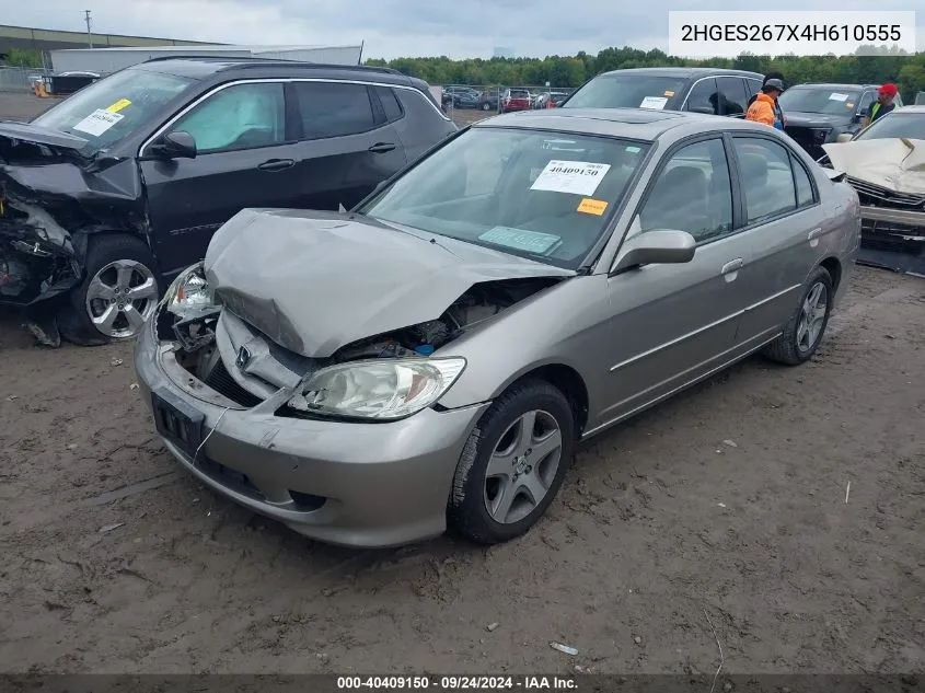 2HGES267X4H610555 2004 Honda Civic Ex