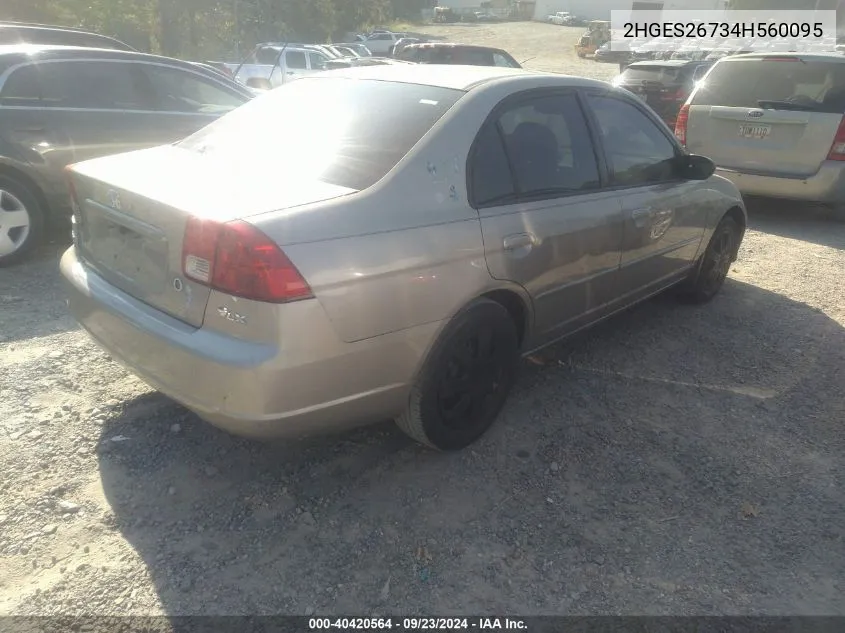 2HGES26734H560095 2004 Honda Civic Ex