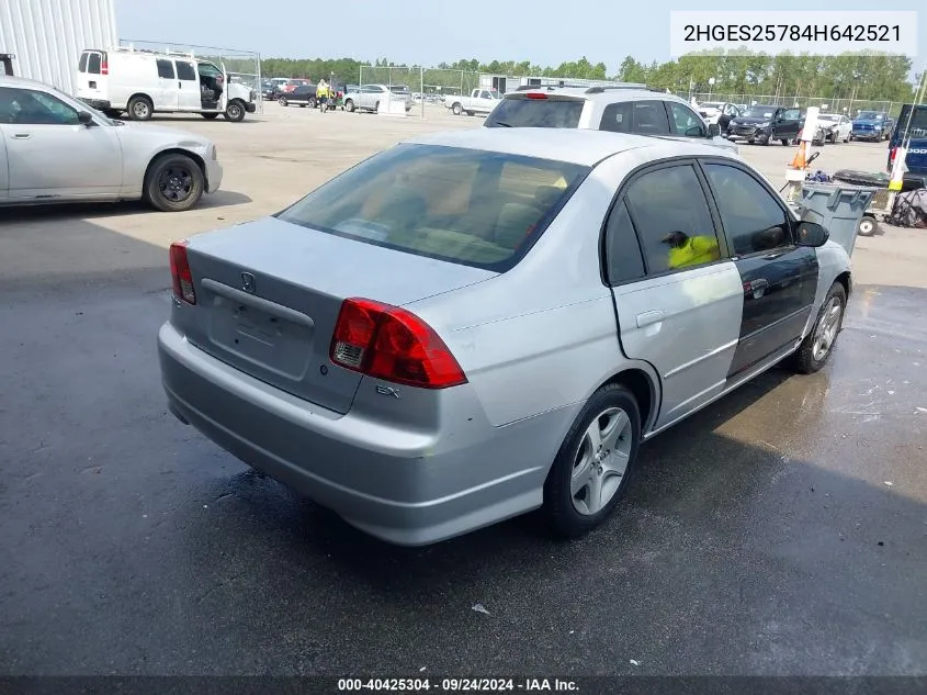 2HGES25784H642521 2004 Honda Civic Ex