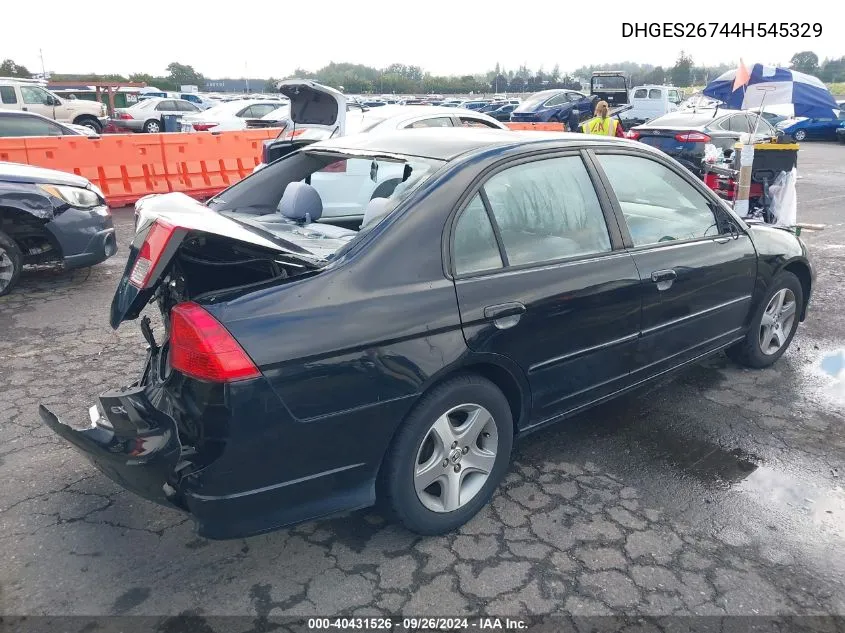 DHGES26744H545329 2004 Honda Civic