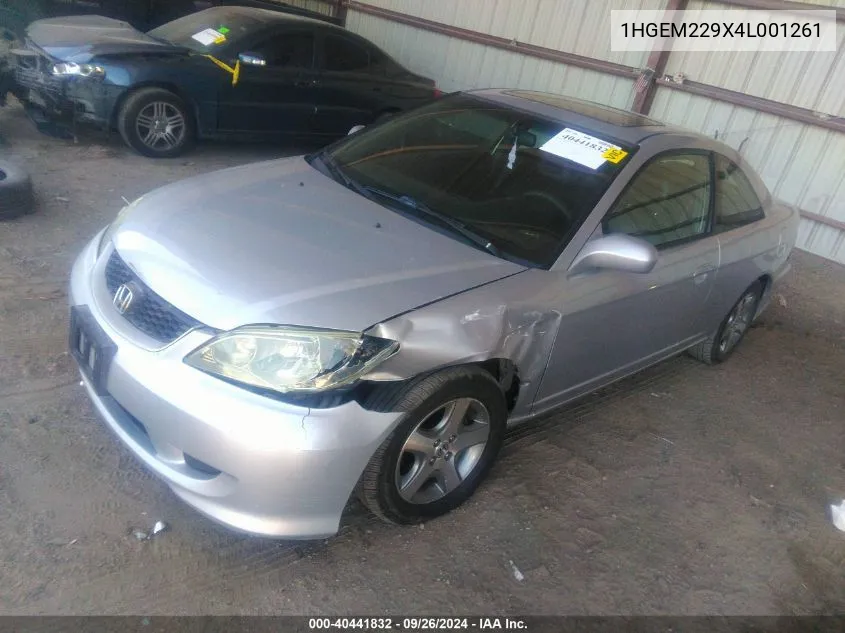 2004 Honda Civic Ex VIN: 1HGEM229X4L001261 Lot: 40441832