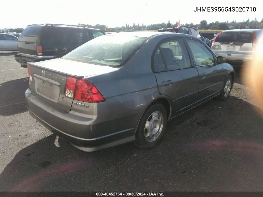 JHMES95654S020710 2004 Honda Civic Hybrid