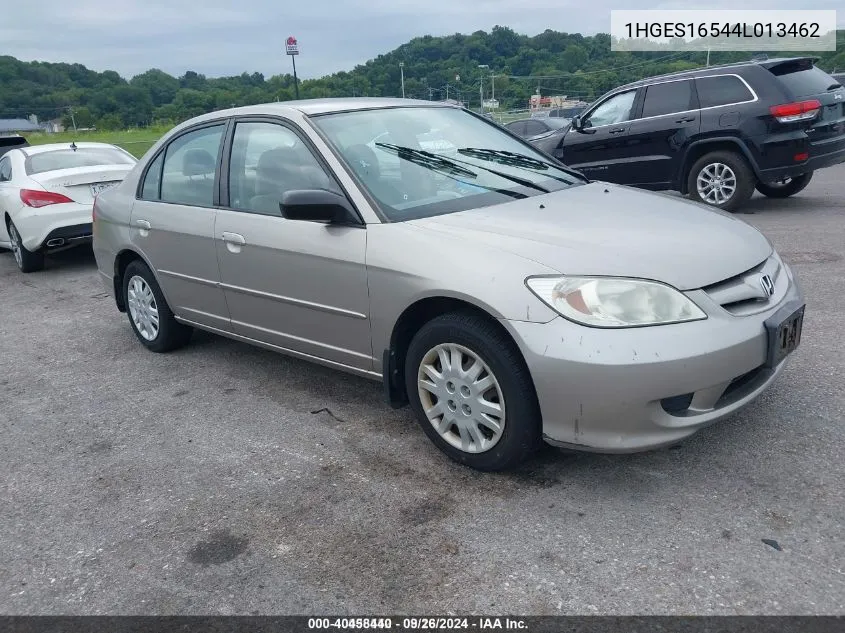 2004 Honda Civic Lx VIN: 1HGES16544L013462 Lot: 40458440