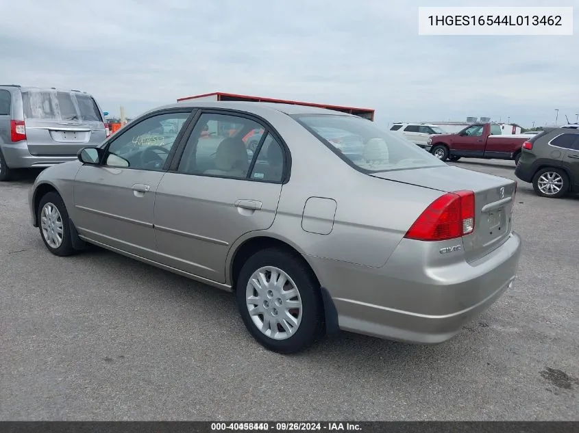 2004 Honda Civic Lx VIN: 1HGES16544L013462 Lot: 40458440