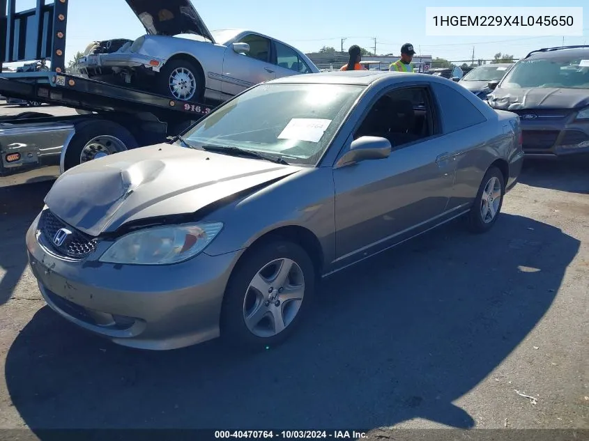 2004 Honda Civic Ex VIN: 1HGEM229X4L045650 Lot: 40470764