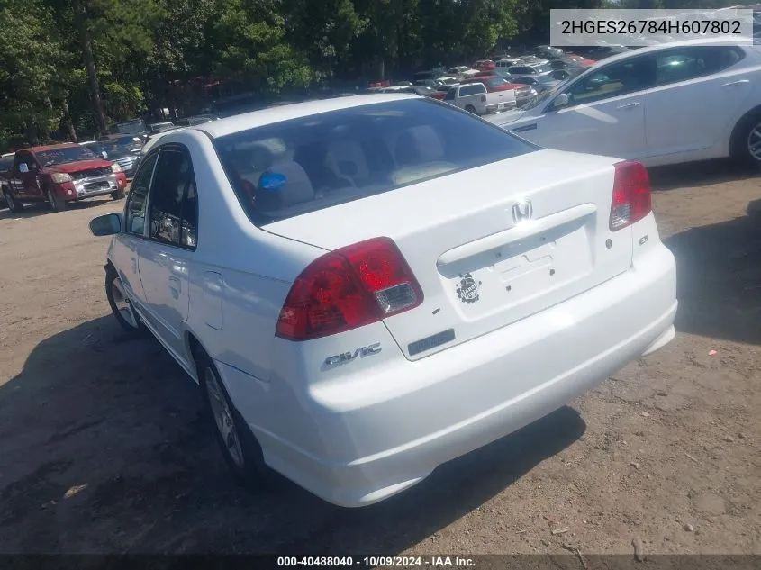 2HGES26784H607802 2004 Honda Civic Ex