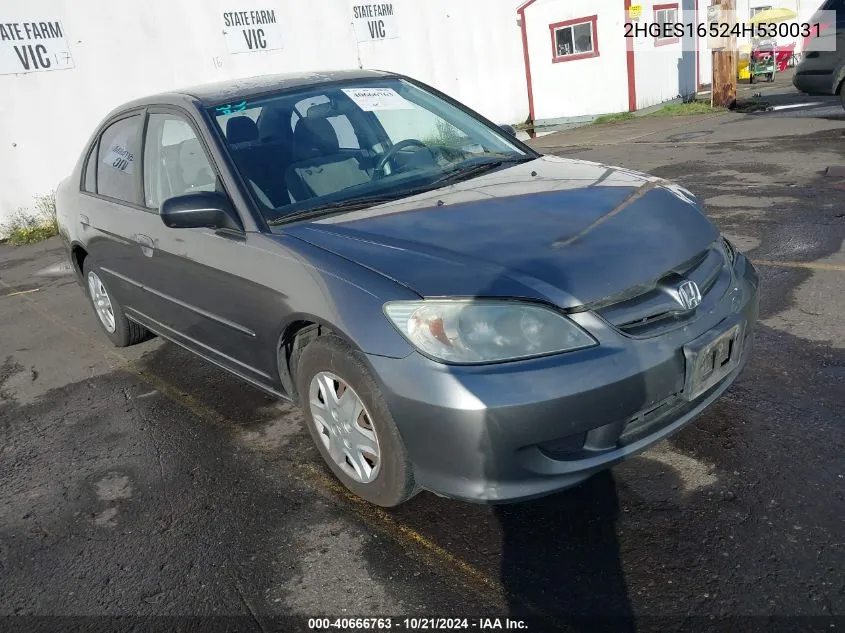 2HGES16524H530031 2004 Honda Civic Lx