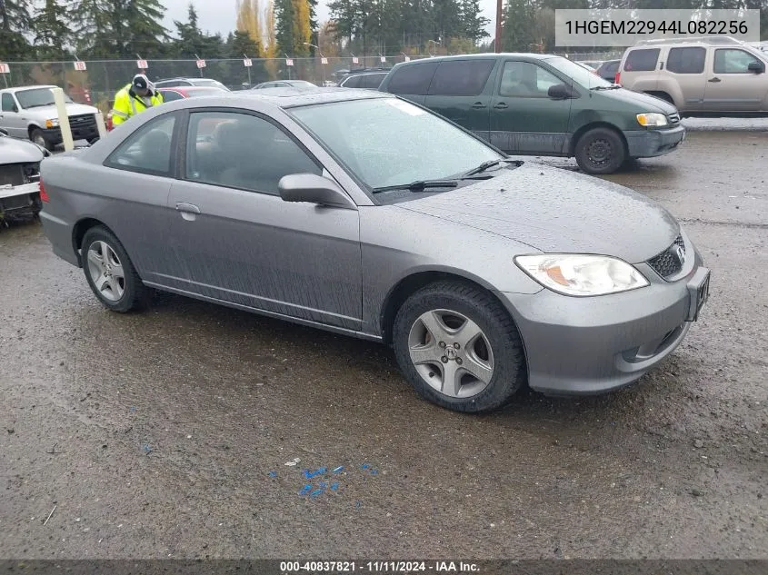 2004 Honda Civic Ex VIN: 1HGEM22944L082256 Lot: 40837821