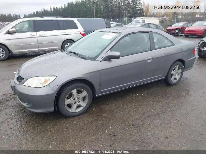 2004 Honda Civic Ex VIN: 1HGEM22944L082256 Lot: 40837821