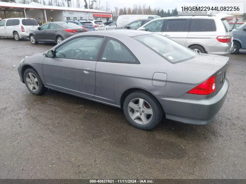 2004 Honda Civic Ex VIN: 1HGEM22944L082256 Lot: 40837821