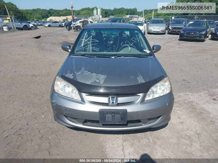 JHMES96655S006581 2005 Honda Civic Hybrid