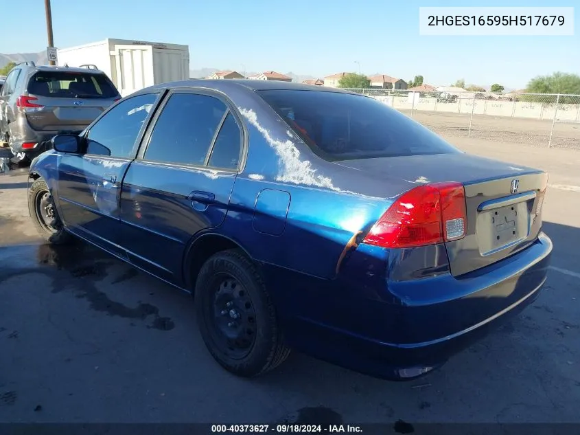 2HGES16595H517679 2005 Honda Civic Lx