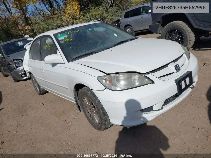 2HGES26735H562995 2005 Honda Civic Ex