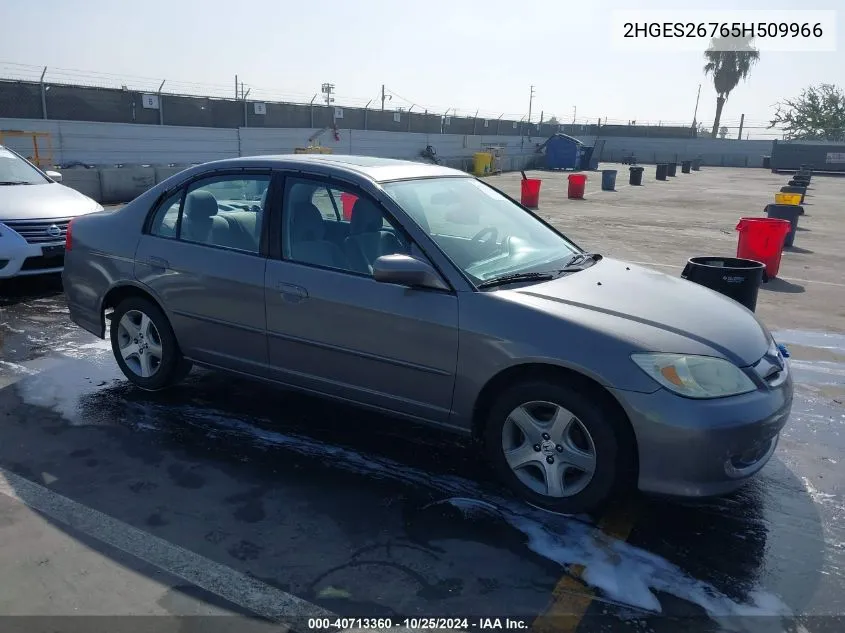 2005 Honda Civic Ex VIN: 2HGES26765H509966 Lot: 40713360