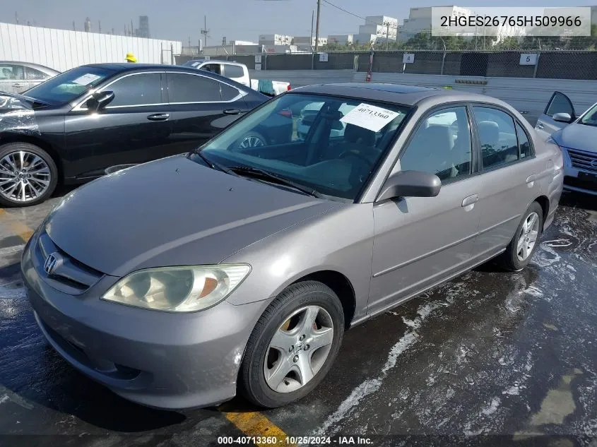 2HGES26765H509966 2005 Honda Civic Ex