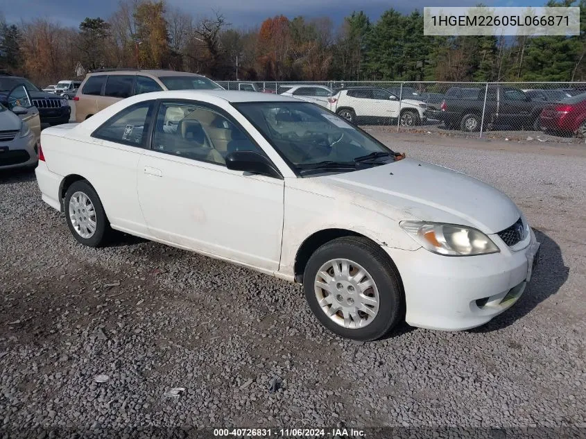 1HGEM22605L066871 2005 Honda Civic Lx