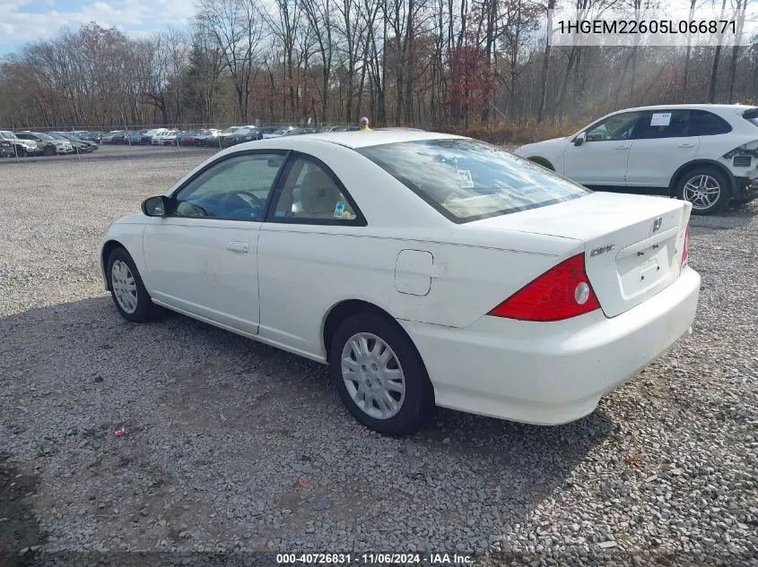 1HGEM22605L066871 2005 Honda Civic Lx