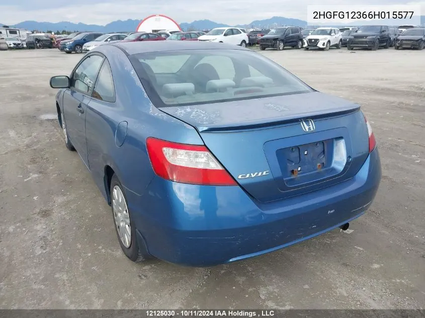 2HGFG12366H015577 2006 Honda Civic Cpe