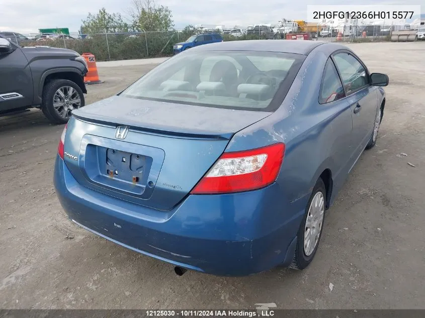 2HGFG12366H015577 2006 Honda Civic Cpe