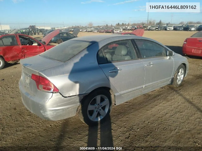 2006 Honda Civic Lx VIN: 1HGFA16446L809162 Lot: 30045609