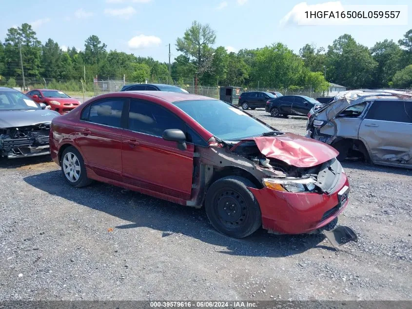 2006 Honda Civic Lx VIN: 1HGFA16506L059557 Lot: 39579616