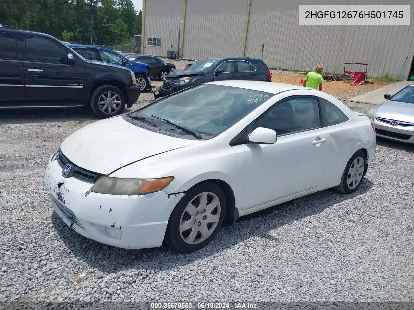 2006 Honda Civic Lx VIN: 2HGFG12676H501745 Lot: 39670553