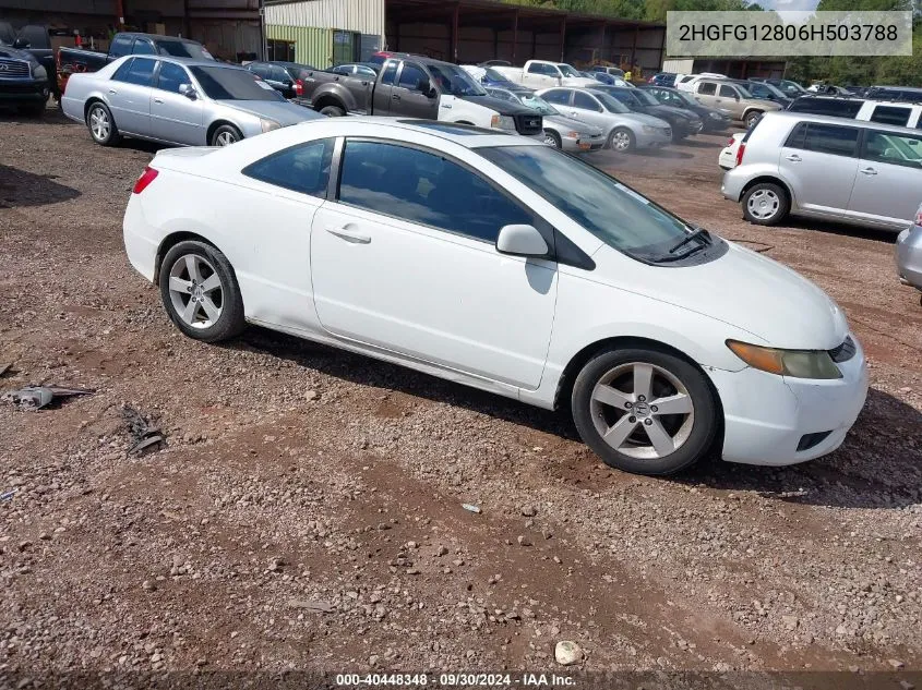 2006 Honda Civic Ex VIN: 2HGFG12806H503788 Lot: 40448348