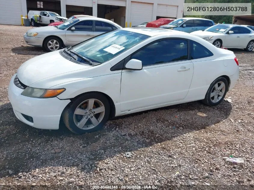 2006 Honda Civic Ex VIN: 2HGFG12806H503788 Lot: 40448348