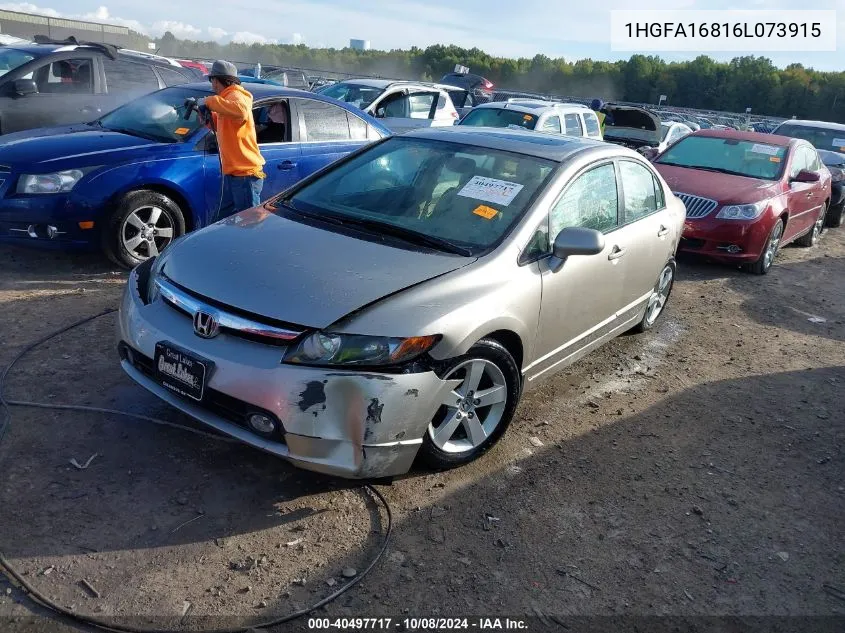 1HGFA16816L073915 2006 Honda Civic Ex