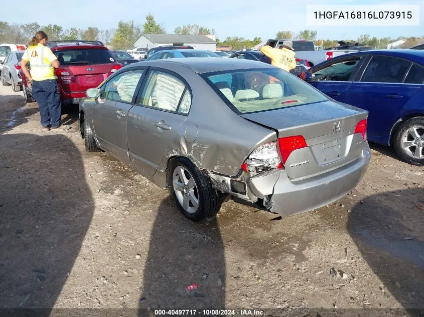 1HGFA16816L073915 2006 Honda Civic Ex