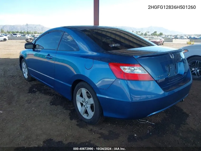 2HGFG12836H501260 2006 Honda Civic Ex