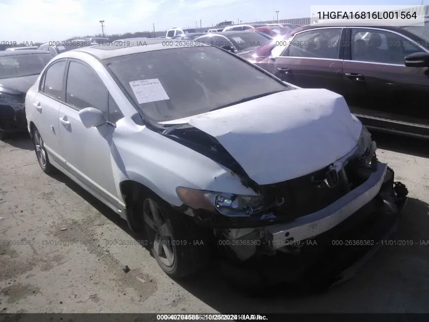 2006 Honda Civic Ex VIN: 1HGFA16816L001564 Lot: 40704586