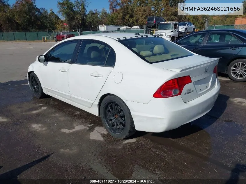 2006 Honda Civic Hybrid VIN: JHMFA36246S021656 Lot: 40711927