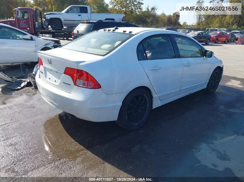 2006 Honda Civic Hybrid VIN: JHMFA36246S021656 Lot: 40711927