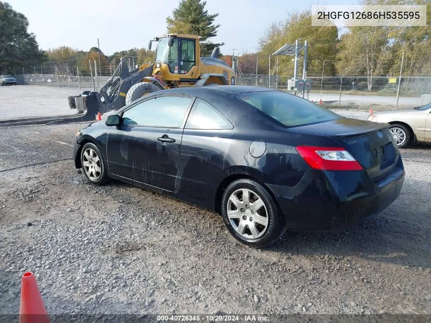 2HGFG12686H535595 2006 Honda Civic Lx