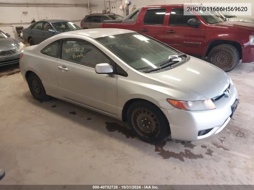 2HGFG11666H569620 2006 Honda Civic Lx