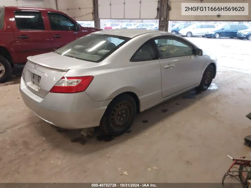 2HGFG11666H569620 2006 Honda Civic Lx