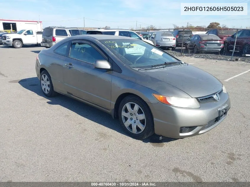 2006 Honda Civic Lx VIN: 2HGFG12606H505023 Lot: 40760430