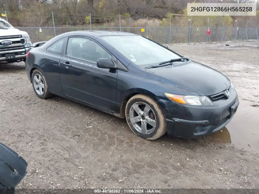 2006 Honda Civic Ex VIN: 2HGFG12866H565258 Lot: 40780262