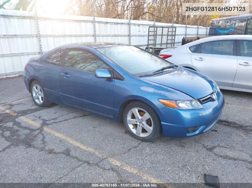 2006 Honda Civic Ex VIN: 2HGFG12816H507123 Lot: 40793180