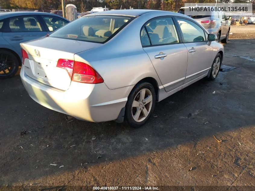 2006 Honda Civic Ex VIN: 1HGFA16806L135448 Lot: 40818037