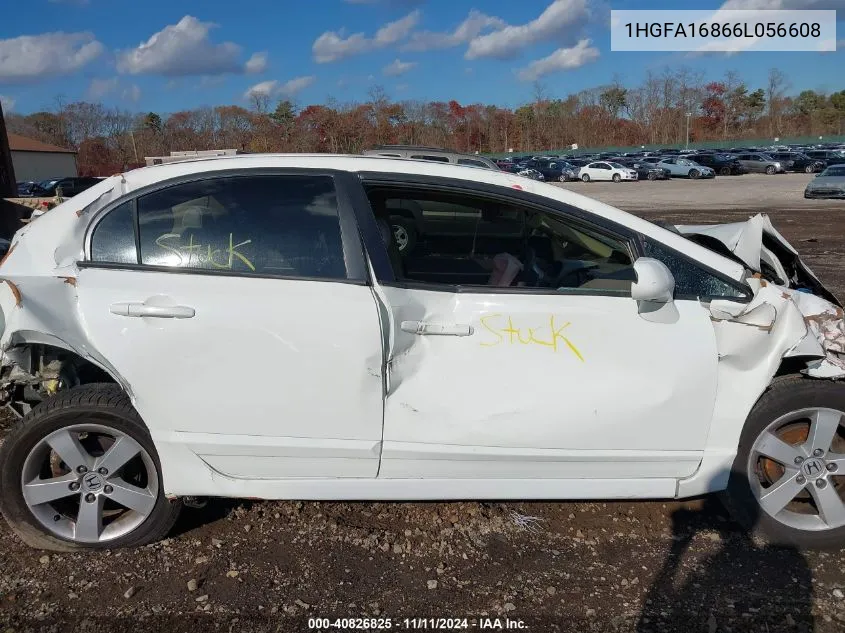 2006 Honda Civic Ex VIN: 1HGFA16866L056608 Lot: 40826825