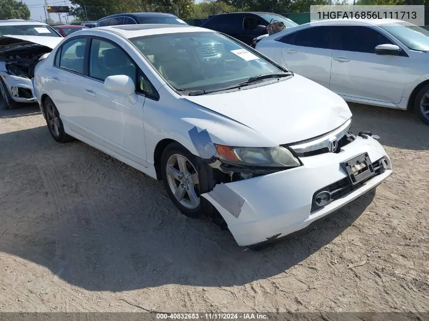 2006 Honda Civic Ex VIN: 1HGFA16856L111713 Lot: 40832653