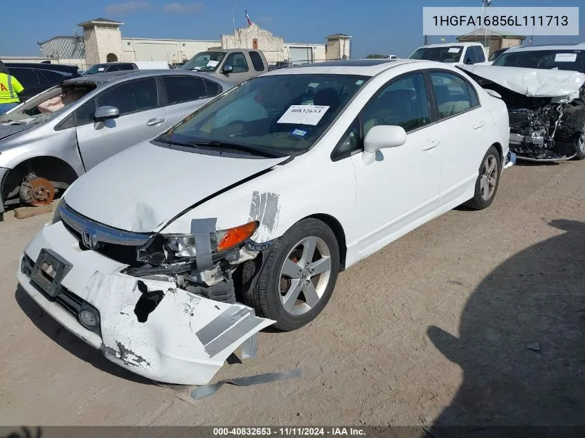 2006 Honda Civic Ex VIN: 1HGFA16856L111713 Lot: 40832653