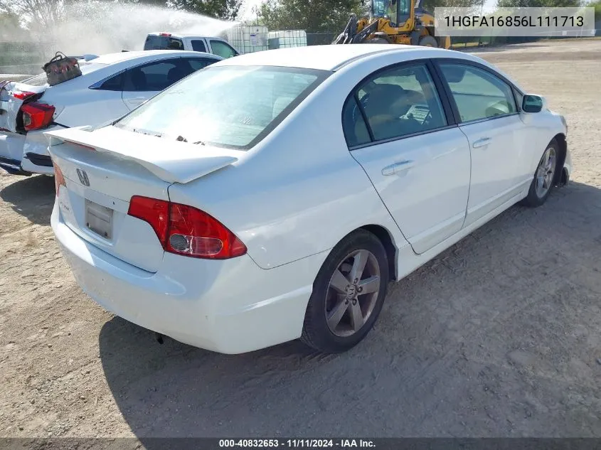 2006 Honda Civic Ex VIN: 1HGFA16856L111713 Lot: 40832653