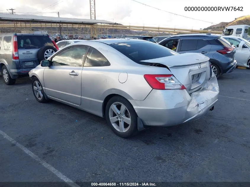 2006 Honda Civic Ex VIN: 0000000000RVW7642 Lot: 40864658