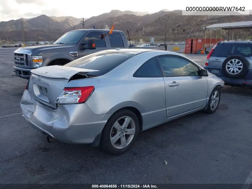 2006 Honda Civic Ex VIN: 0000000000RVW7642 Lot: 40864658