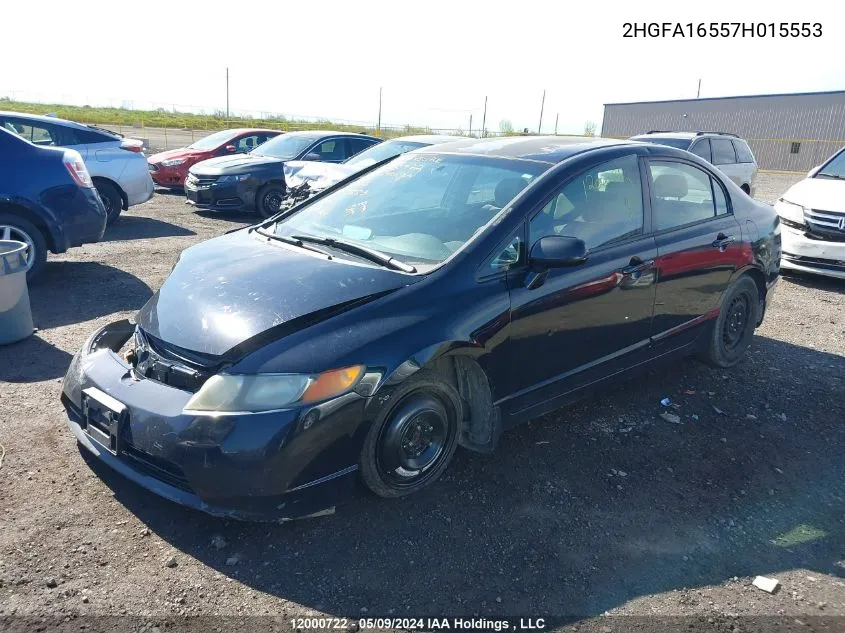 2HGFA16557H015553 2007 Honda Civic Lx