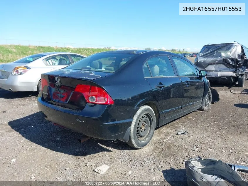 2HGFA16557H015553 2007 Honda Civic Lx